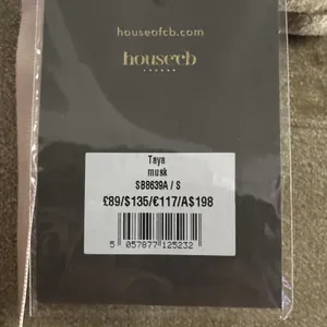 House of CB Taya Fawn Chenille Mini Dress Color Musk Brown Size Small $149 New thumbnail 7