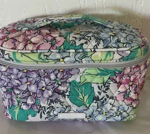 Vera Bradley Multicolor Floral Train Case Cosmetic Bag thumbnail 1