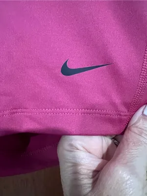 Nike Pink Bike Shorts with Black NIKE Waistband thumbnail 2