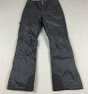 Columbia Snow Pants Womens Small Black Omni-Tech‎ Omni-Heat Insulated Ski Lined thumbnail 1