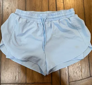 crown & ivy Light Blue Women's Athletic Drawstring Shorts thumbnail 1