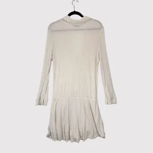 FP Beach x Revolve Lively Women Romper Beige Linen Ribbed V Neck Waist Tie Small thumbnail 3