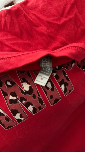 Christmas shirt Red Size M thumbnail 2