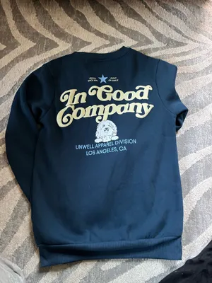 Unwell call her daddy navy crewneck sweatshirt Xxs thumbnail 2