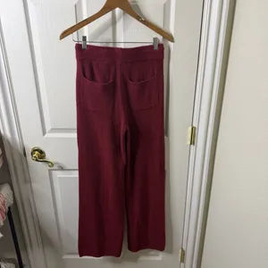 Nation LTD Rachelle Cozy Ribbed Pant in Danish Red Wide‎ Leg Womens Size S thumbnail 6