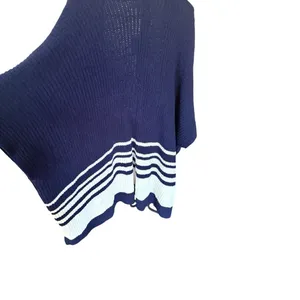 Aerie Navy & White Striped Cardigan Size M (oversized) OSFM NWT thumbnail 7