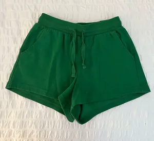 Colsie Fleece Green Shorts thumbnail 1