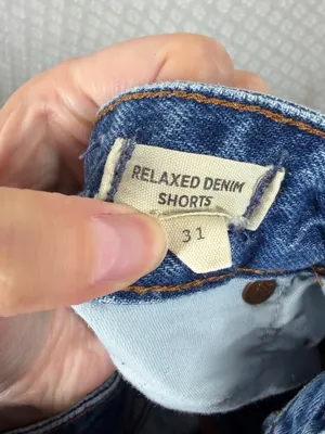 Madewell Dark Wash Relaxed Denim‎ High Rise Shorts thumbnail 5