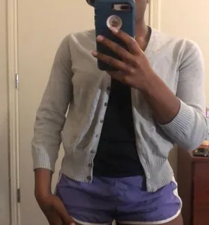 J.Crew Gray Cardigan thumbnail 1