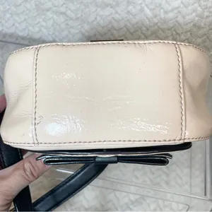 Kate Spade Light Pink Black Bow‎ Mini Crossbody Bag | Coquette Minimalist thumbnail 12