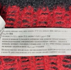 Hollister 2010 S Small Red Black Buffalo Plaid Open Front Cardigan Sweater thumbnail 3