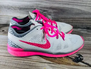 Nike Womens Pink Running Shoes 629496-061 Pink Mesh Sport Lace Up 8.5 thumbnail 1