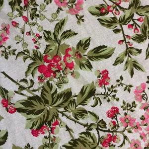 Laura Ashley Linen Blend‎ Floral Shift Dress Scalloped Hem Pink Green M thumbnail 9