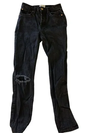 Sézane Denim jeans black women's size 25 thumbnail 1