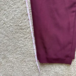 Metaphor Women’s Medium Burgundy Pull-On Dress Pants with Silk Lined Pockets thumbnail 8