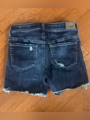 American Eagle Next Level Stretch Distressed Jean Shorts thumbnail 2