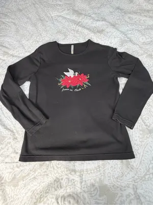 White Stag black Crewneck Long Sleeve Tee thumbnail 4