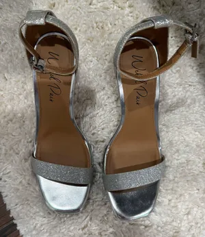 Wild Pair Glittery Silver Heels thumbnail 1