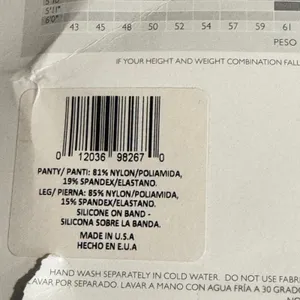 Hanes Silk Reflections High Waist Control Top‎ Pantyhose Jet Black AB Q0B184 NIP thumbnail 3