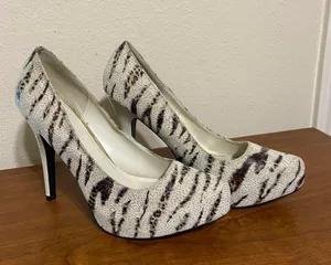 Qupid Beige Leopard Print High Heel thumbnail 2