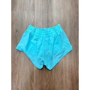 OFFLINE by Aerie Real Good Low Rise Smocked Athletic Shorts‎ Turquoise Blue XS thumbnail 2