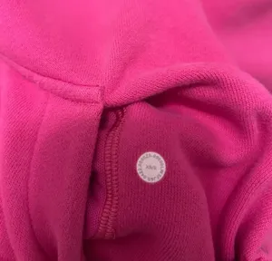 Lululemon full zip cropped scuba raspberry cream thumbnail 3