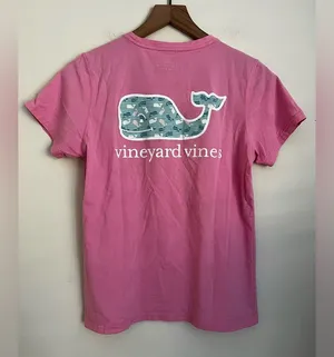 women pink Whale short sleeve tee shirt S thumbnail 1
