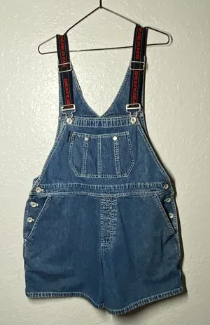 Vintage 90's DKNY Women's Blue Overalls Cotton Streetwear Casual thumbnail 1