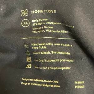 Honeylove Wireless Bra Womens XL Black Seamless Compression Shapewear thumbnail 5