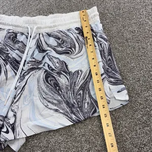 Athleta Womens 1X All Activity Shorts‎ Marble Print Drawstring Waist Athletic thumbnail 3