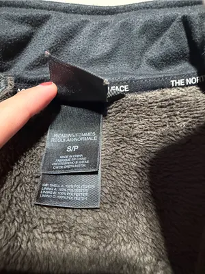 The North Face Dark Brown Plush Full-Zip Fleece Jacket small thumbnail 7