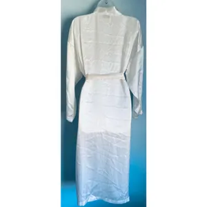 Vintage Gold Label Victoria's Secret Long Robe White Lace Details Small thumbnail 4