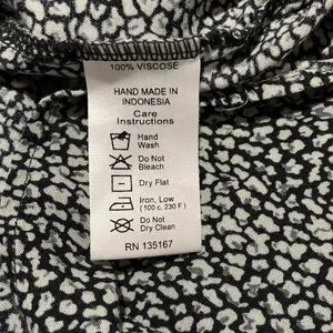 Motel Rocks Abstract Midi Skirt Women XS Pebble Print A-Line Monochrome Office Siren Classic thumbnail 10