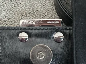Fendi Vintage mamma baguette neoprene black shoulder bag thumbnail 11