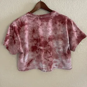 Tie Dye Boxy Crop Top Red Size M thumbnail 3