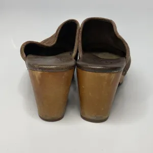 UGG Abbie espresso‎ suede leather clogs size 7 thumbnail 7