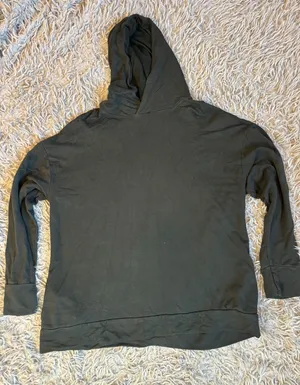 OFFLINE by Aerie Womens XL Black Fleece Lined Pullover Hoodie Sweatshirt‎ 2342 thumbnail 1