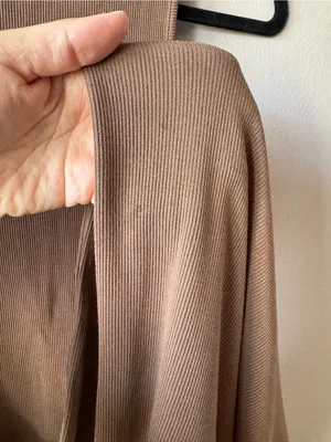 Skims Women’s Chocolate Brown‎ Sleeveless Ribbed Maxi Dress Size Small thumbnail 4