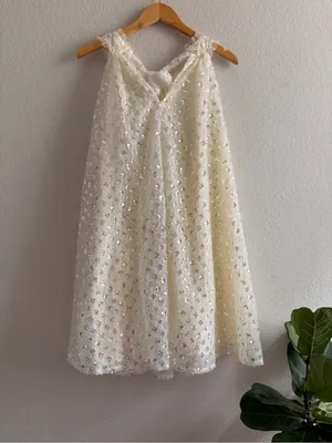 Just Me Women’s sleeveless Halter Neck Sequins Detailed Loose fit mini dress L thumbnail 2