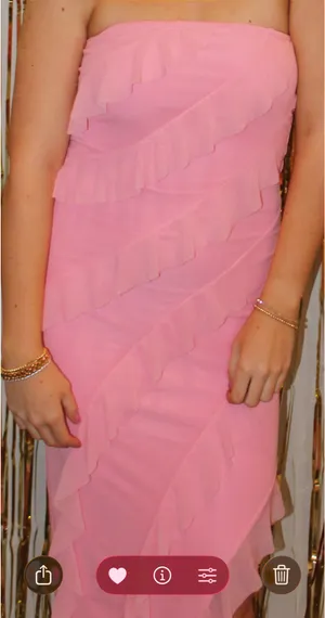 Women’s Strapless Pink Dress thumbnail 3