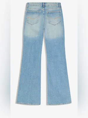 Bershka Light Blue Flared Jeans thumbnail 2