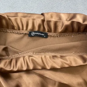 Pretty Garden Bronze Skirt Womens S Satin A-Line Midi Casual Party Gold Cute thumbnail 3