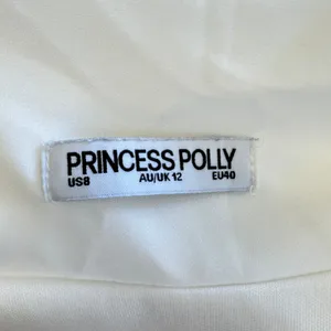 Princess Polly Shellie Mini‎ Dress White Satin Party Sz 8 thumbnail 7