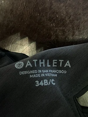 Athleta Swimdress Womens 34B/C Black Solid Tank Built In Bra Adjustable Straps thumbnail 8