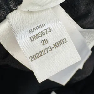 Madewell Stovepipe High Rise Straight Leg Jeans Faded Black Raw Hem 28‎ Grunge thumbnail 5