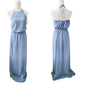 Show Me Your Mumu Heather‎ Halter Blue Maxi Bridesmaid Dress Size X-Large thumbnail 2