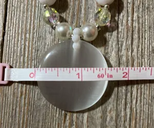 NWT Charming Charlie necklace & earring set white/pearl/crystal beads thumbnail 13