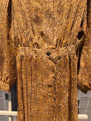 vintage 1980s Leslie Fay sheer animal-print midi dress 10 thumbnail 7