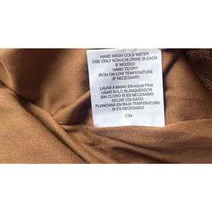 Meraki Brown Boho Lace Up Puff Sleeve Crop Peasant Top Sz L Festival Cottagecore thumbnail 6