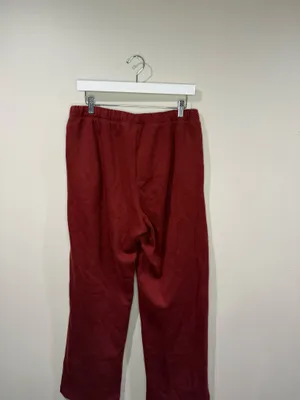 SKIMS Sweatpants Straight-Leg Maroon  thumbnail 4